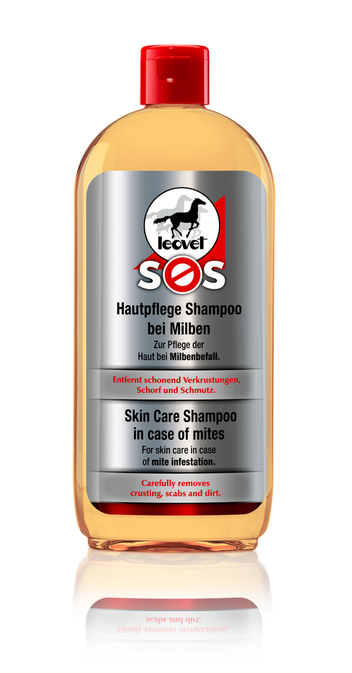 Leovet SOS Hautpflege Shampoo bei Milben, Milbenshampoo, 500ml