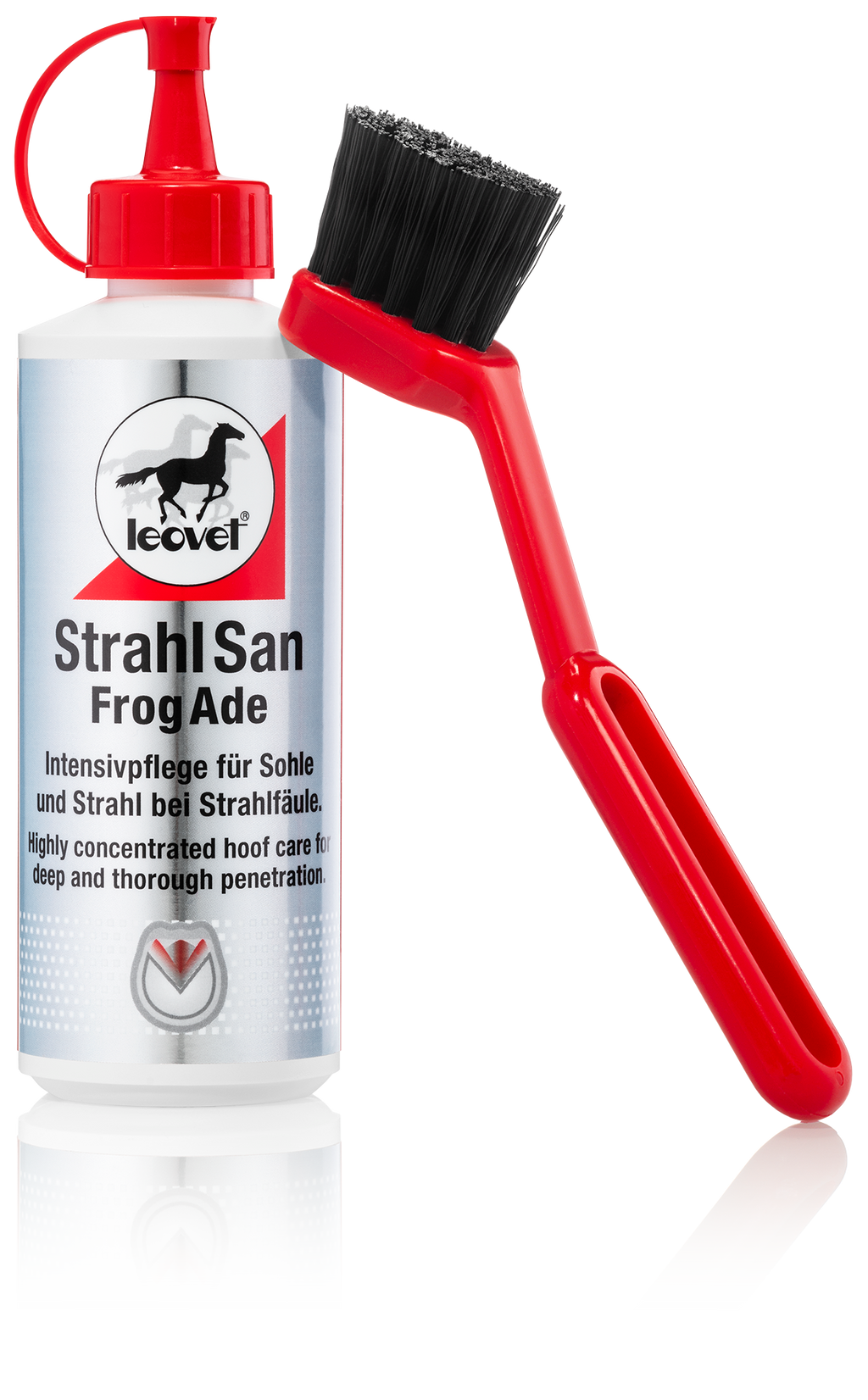 🐴✨ Leovet Strahlsahn mit Pinsel – Pflege & Schutz für gesunde Hufe